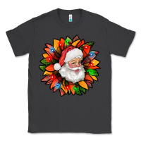 Smoke santa claus with sunflower christmas bbs Classic Tee - BundleAndBundleShop