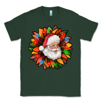 Sports Green santa claus with sunflower christmas bbs Classic Tee - BundleAndBundleShop
