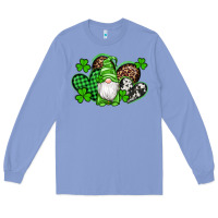 Colony Blue st patricks day gnome with western hearts Long Sleeve Tee - Artiststas