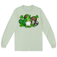 Matcha st patricks day gnome with western hearts Long Sleeve Tee - Artiststas