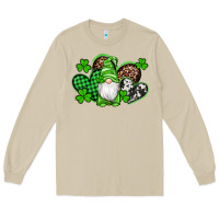 Mushroom st patricks day gnome with western hearts Long Sleeve Tee - Artiststas