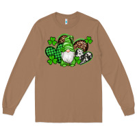 Toasted Coconut st patricks day gnome with western hearts Long Sleeve Tee - Artiststas