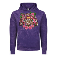 Cloud Purple pink floral baby goat rainbow Vintage Hoodie - BarkalooDesign
