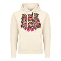 Vintage Artic pink floral baby goat rainbow Vintage Hoodie - BarkalooDesign