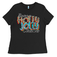 Black have a holly jolly christmas Ladies Tee - CowhideDigitalArt