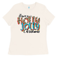 Bone have a holly jolly christmas Ladies Tee - CowhideDigitalArt