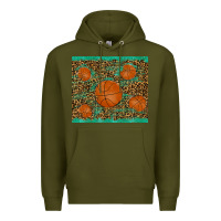Army Green basketball tumbler Premium Hoodie - RanaPortraitStore