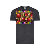 Vintage Black Crayons And Apples Vintage Tee - LillyAllenDesigns