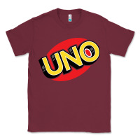 Burgundy UNO Card Game Classic Tee - baoMotion