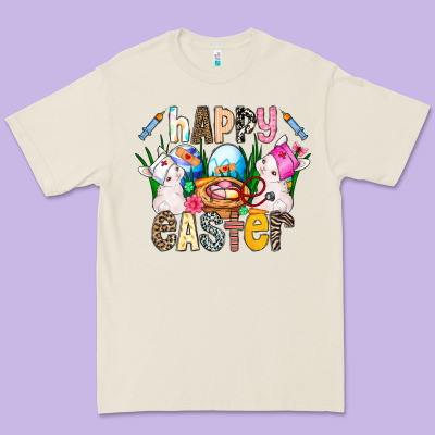 Happy Easter Premium Tee Designed By Cowhidedigitalart