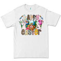 White Happy Easter Premium Tee - CowhideDigitalArt