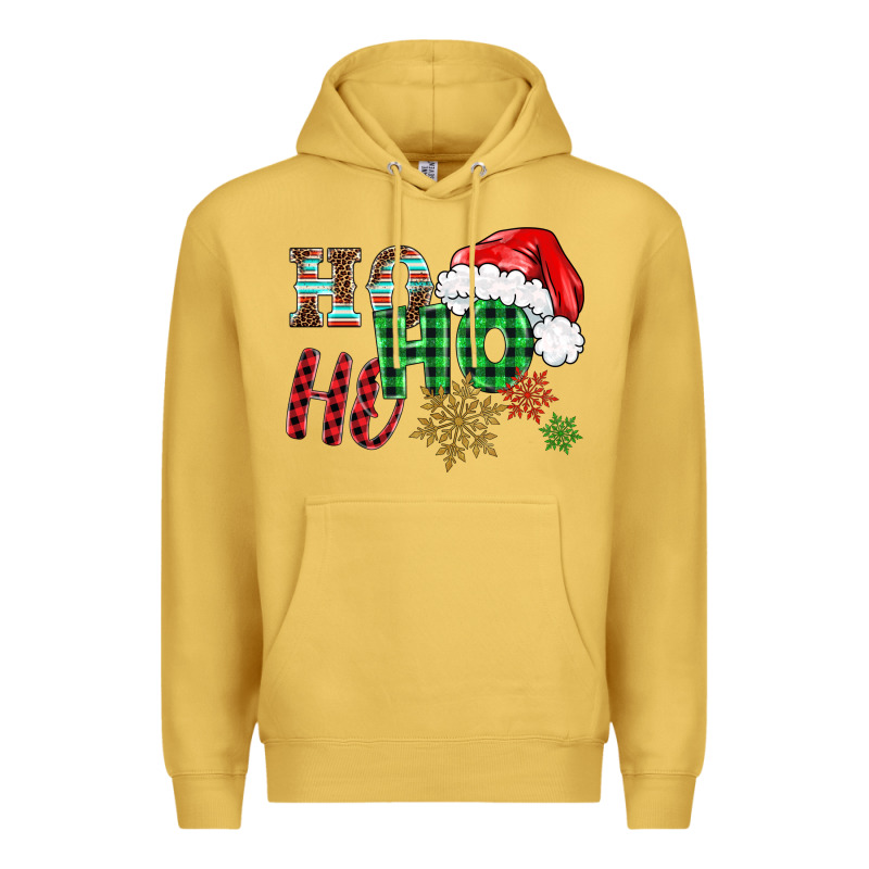 Ho Ho Ho Christmas Premium Hoodie by BarkalooDesign | Teevron