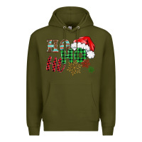 Army Green ho ho ho christmas Premium Hoodie - BarkalooDesign