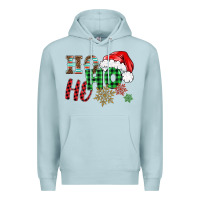 Blue Mist ho ho ho christmas Premium Hoodie - BarkalooDesign