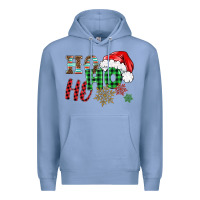 Colony Blue ho ho ho christmas Premium Hoodie - BarkalooDesign