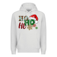 Dove Grey ho ho ho christmas Premium Hoodie - BarkalooDesign