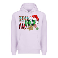 Lilac ho ho ho christmas Premium Hoodie - BarkalooDesign