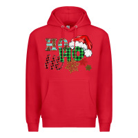 Red ho ho ho christmas Premium Hoodie - BarkalooDesign