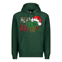 Sports Green ho ho ho christmas Premium Hoodie - BarkalooDesign