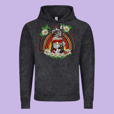 Ladybuy Gnomies Rainbow Vintage Hoodie Designed By Barkaloodesign