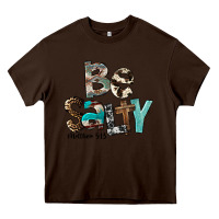 Chocolate Brown Be Salty Heavy Core Tee - FaDigitalArtStudio