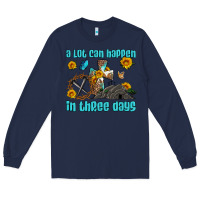 Navy easter a lot can happen in three days western sunflowers Long Sleeve Tee - Artiststas
