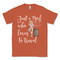 Copper just a girl who loves to travel traveling women nomad t shirt Classic Tee - baoMotion