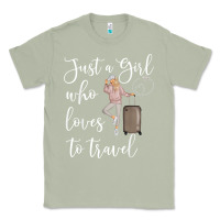 Matcha just a girl who loves to travel traveling women nomad t shirt Classic Tee - baoMotion