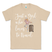Mushroom just a girl who loves to travel traveling women nomad t shirt Classic Tee - baoMotion