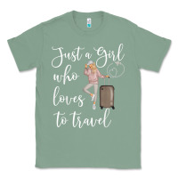 Sage just a girl who loves to travel traveling women nomad t shirt Classic Tee - baoMotion
