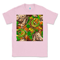Bubblegum Pink St. Patrick's Day Horse With Horseshoes Seamless Classic Tee - FaDigitalArtStudio
