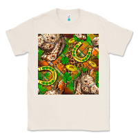 Natural St. Patrick's Day Horse With Horseshoes Seamless Classic Tee - FaDigitalArtStudio