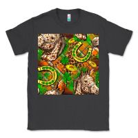 Smoke St. Patrick's Day Horse With Horseshoes Seamless Classic Tee - FaDigitalArtStudio