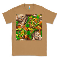 Toasted Coconut St. Patrick's Day Horse With Horseshoes Seamless Classic Tee - FaDigitalArtStudio
