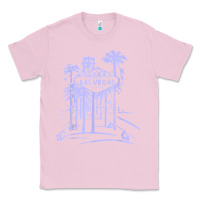 Bubblegum Pink las vegas strip retro famous sign nevada traveler souvenir t shirt Classic Tee - baoMotion