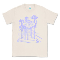 Natural las vegas strip retro famous sign nevada traveler souvenir t shirt Classic Tee - baoMotion