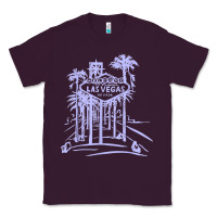 Plum las vegas strip retro famous sign nevada traveler souvenir t shirt Classic Tee - baoMotion