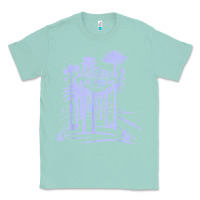 Seafoam las vegas strip retro famous sign nevada traveler souvenir t shirt Classic Tee - baoMotion