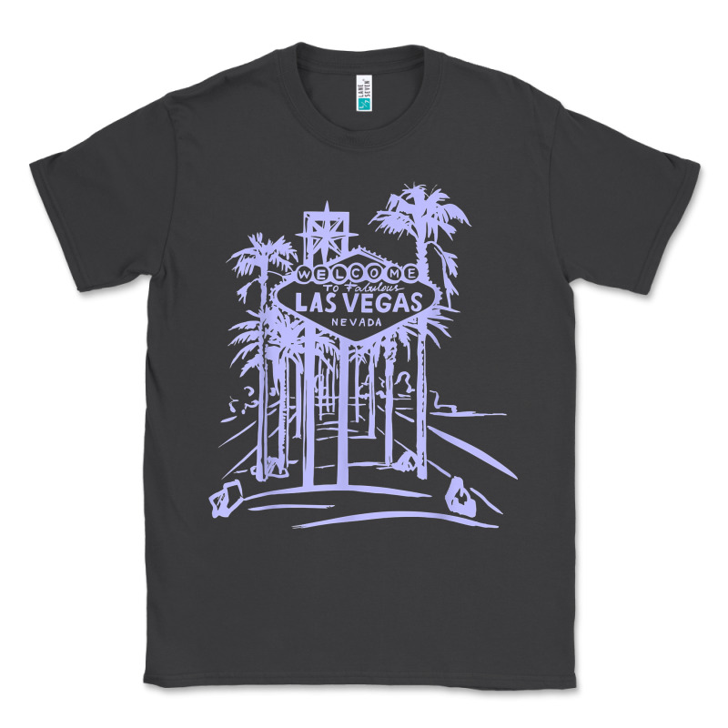 Las Vegas Strip Retro Famous Sign Nevada Traveler Souvenir T Shirt Classic Tee by baoMotion | Teevron