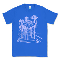 True Royal las vegas strip retro famous sign nevada traveler souvenir t shirt Classic Tee - baoMotion
