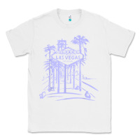 White las vegas strip retro famous sign nevada traveler souvenir t shirt Classic Tee - baoMotion