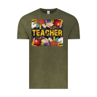 Vintage Olive Western Teacher Black And Glitter Vintage Tee - LillyAllenDesigns