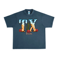 Midnight Navy texas cactus Urban Heavy Tee - RanaPortraitStore