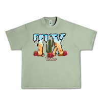 Oil Green texas cactus Urban Heavy Tee - RanaPortraitStore