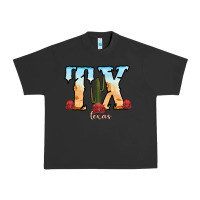 Pigment Black texas cactus Urban Heavy Tee - RanaPortraitStore