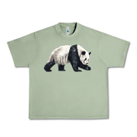 Oil Green walking panda Urban Heavy Tee - LillyAllenDesigns