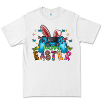 White Happy Easter Gamer Premium Tee - CowhideDigitalArt