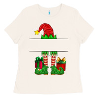Bone christmas elf custom name Ladies Tee - Artiststas