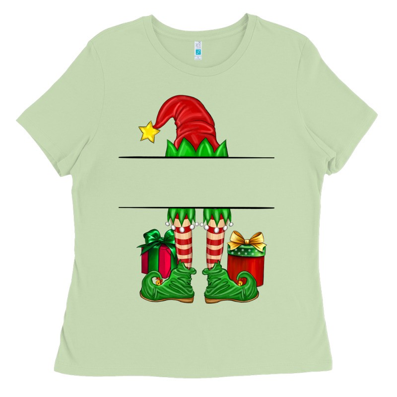 Christmas Elf Custom Name Ladies Tee by Artiststas | Teevron