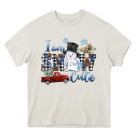 Cream I am Snow Cute Heavy Core Tee - FaDigitalArtStudio